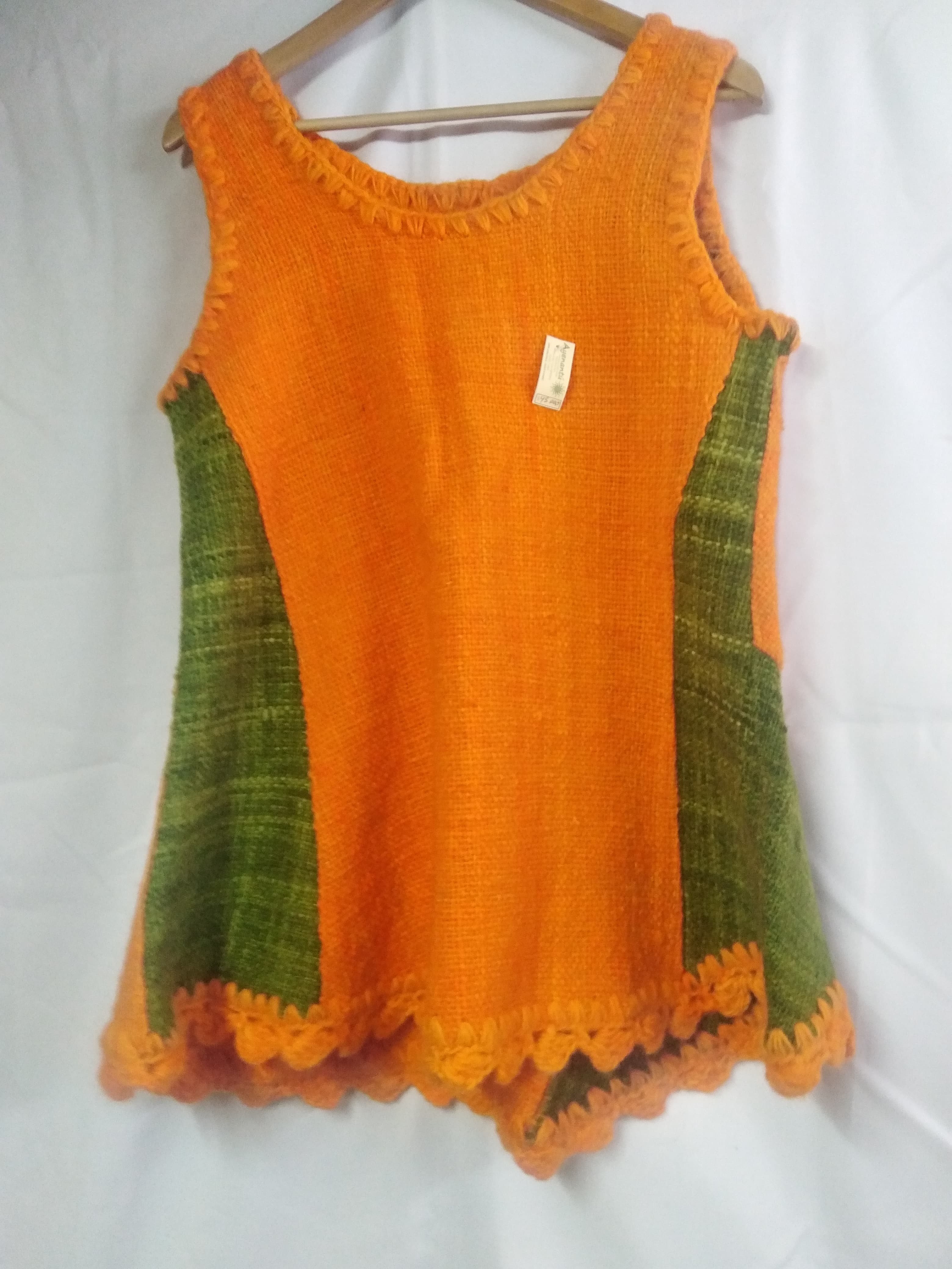 Top Naranja y Verde